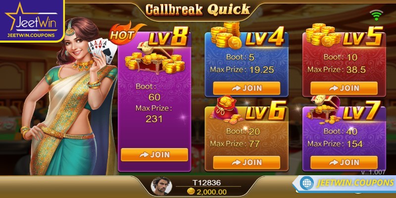 Callbreak Quick JeetWin – Cuộc đấu bài tốc độ hấp dẫn 2 Trải nghiệm các tính năng vô cùng nổi bật và hấp dẫn