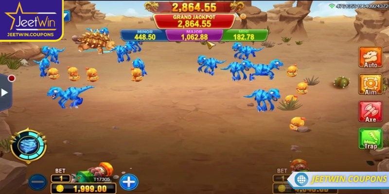 Dinosaur Tycoon II JeetWin –Trải nghiệm bắn cá đại dương 2 Cơ chế thưởng linh hoạt và tỷ lệ trả thưởng cao